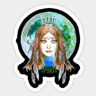 Mother Earth Spirit Earth Day Sticker